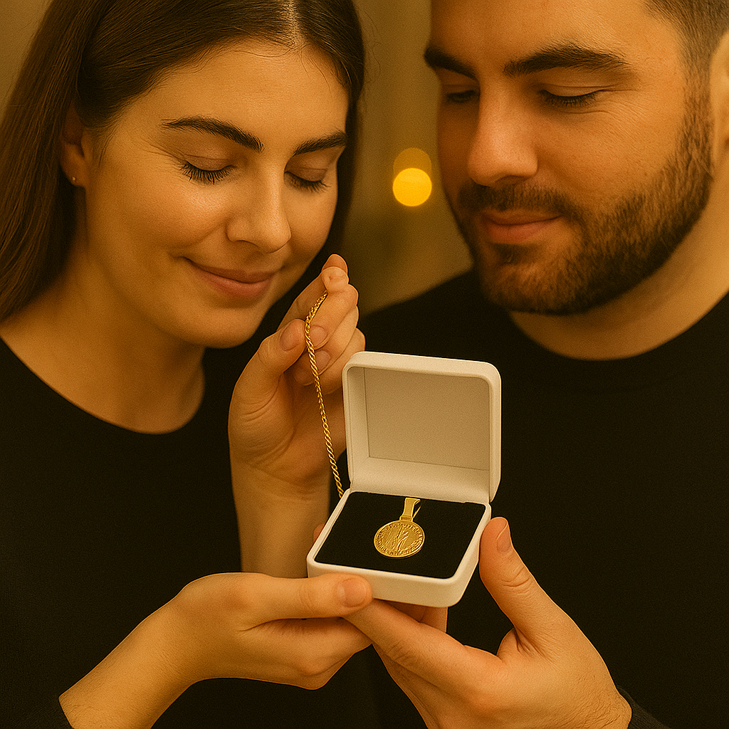 Cadena con baño de oro + dije de regalo ultimas unidades