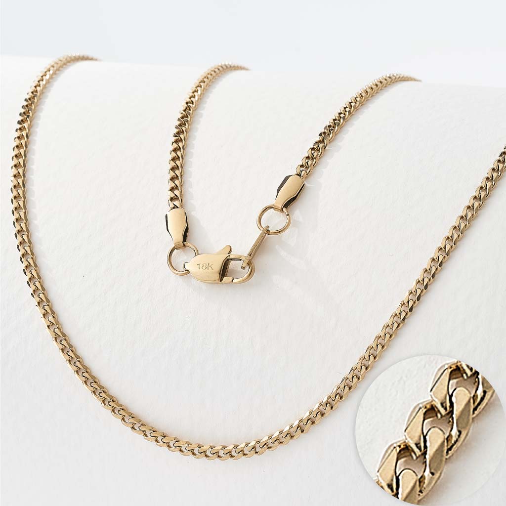 2x1 Cadena cubana de Hombre + Pulsera cubana 18k🎁