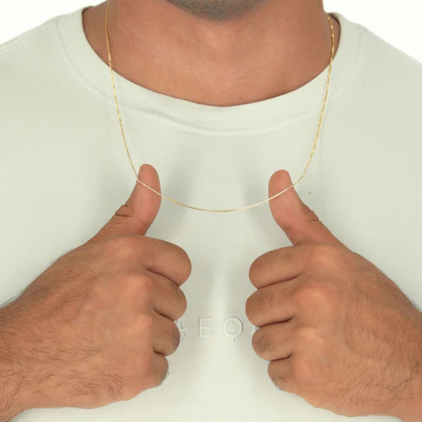 Cadena con baño de oro + dije de regalo ultimas unidades